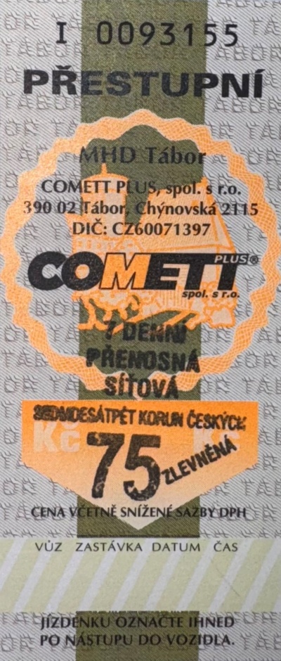 75 Kč (7 dní) zvýhodněné